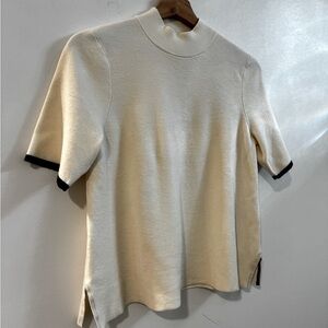 Anthropologie Sweater MOTH RHIANNON mock neck Short Sleeve Medium